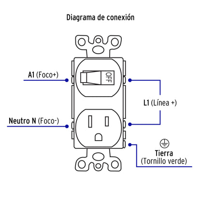 Interruptor de palanca con contacto, Standard, marfil | COAP-S | 46001