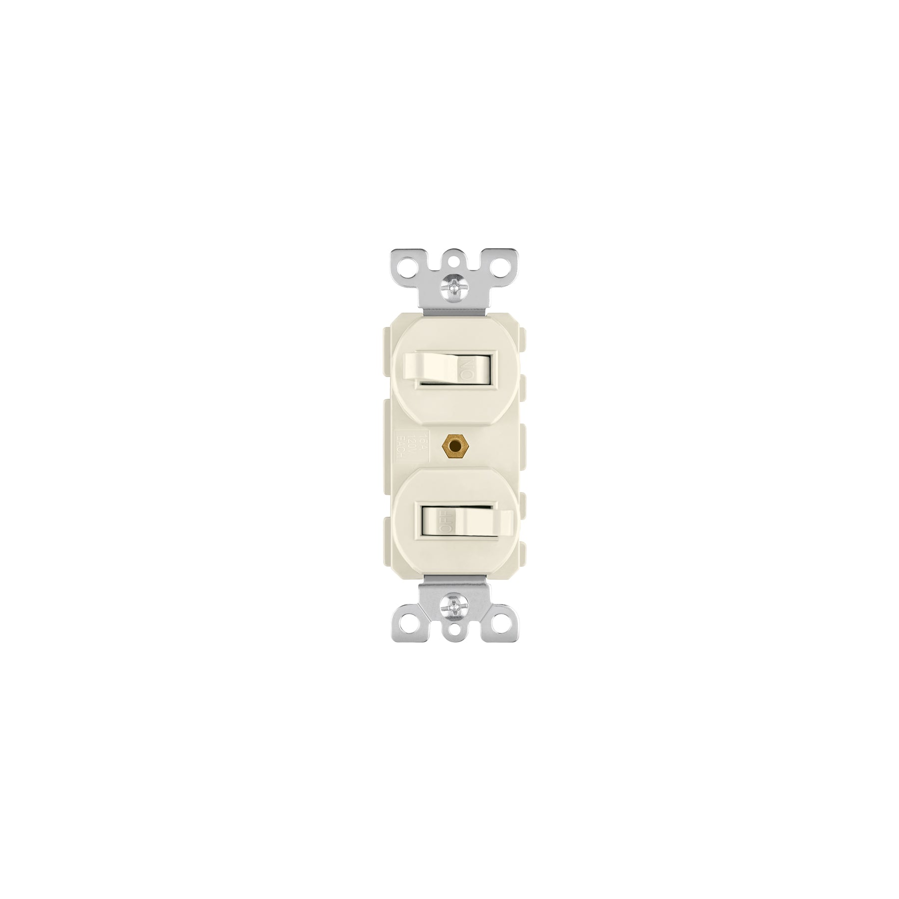 Interruptor dúplex de palanca, Standard, marfil, Volteck | APDO-S | 46002