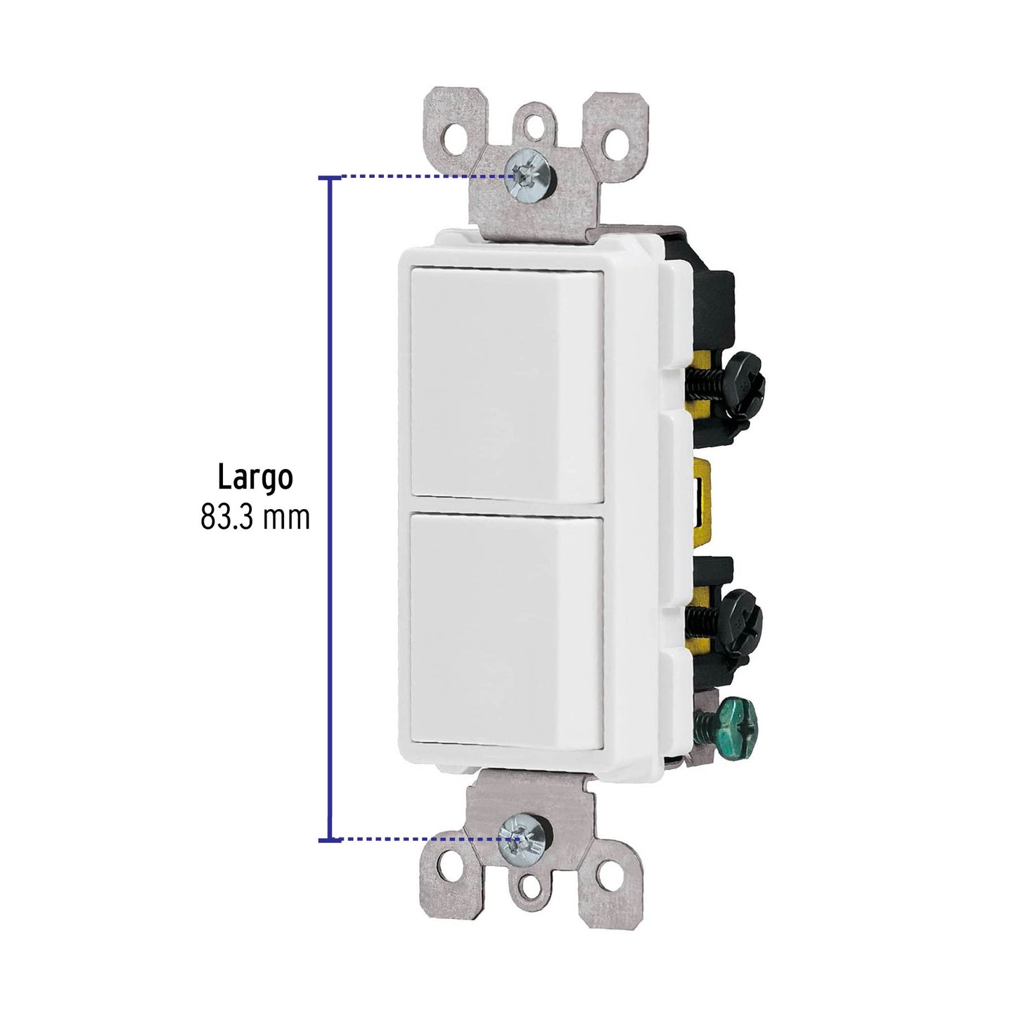 Interruptor dúplex, línea Classic, Volteck | APDO-CL | 46006