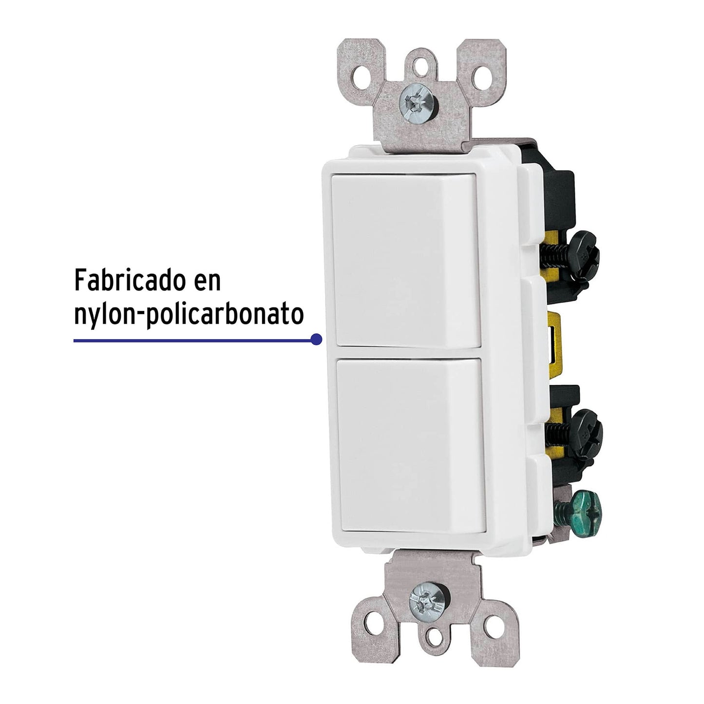 Interruptor dúplex, línea Classic, Volteck | APDO-CL | 46006