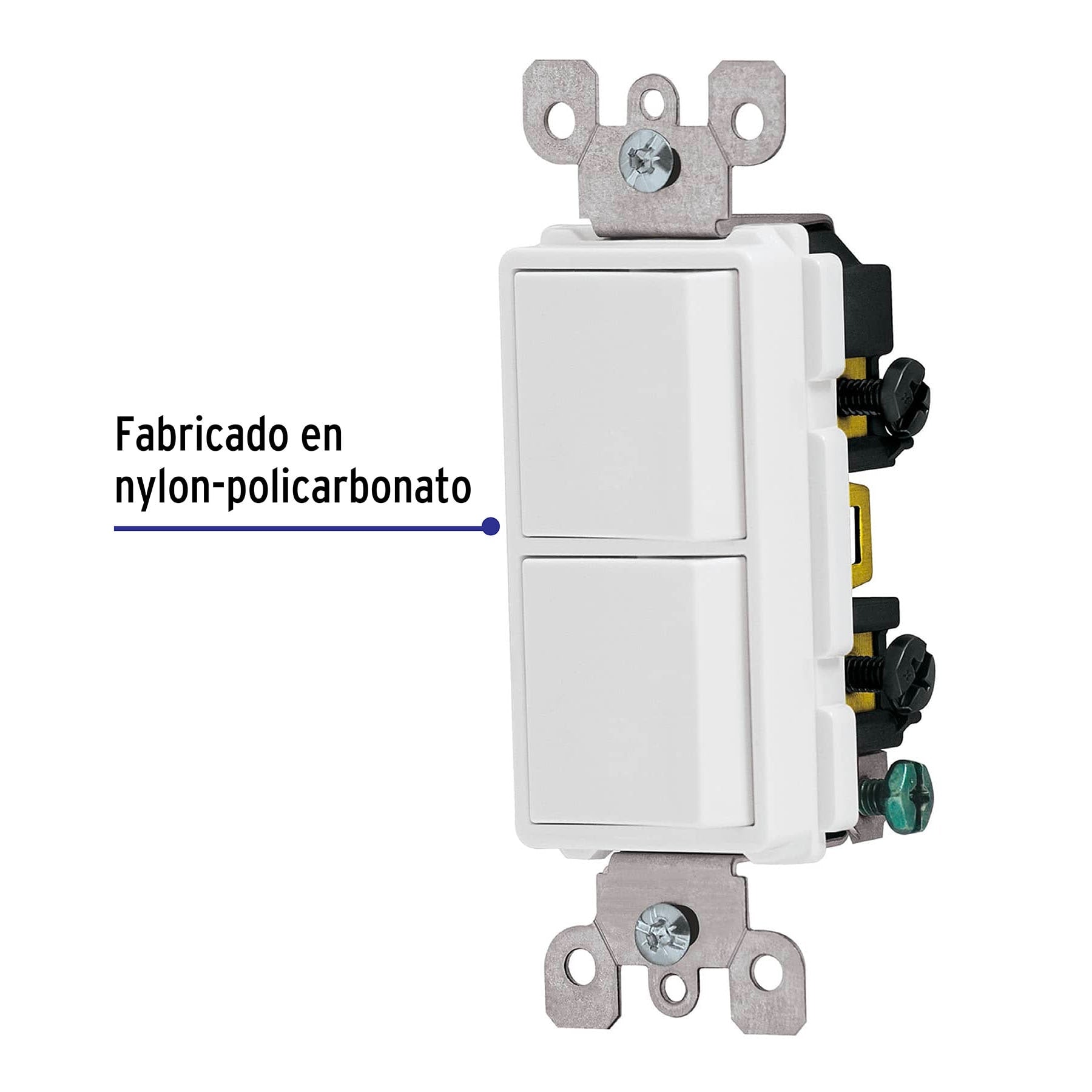 Interruptor dúplex, línea Classic, Volteck | APDO-CL | 46006