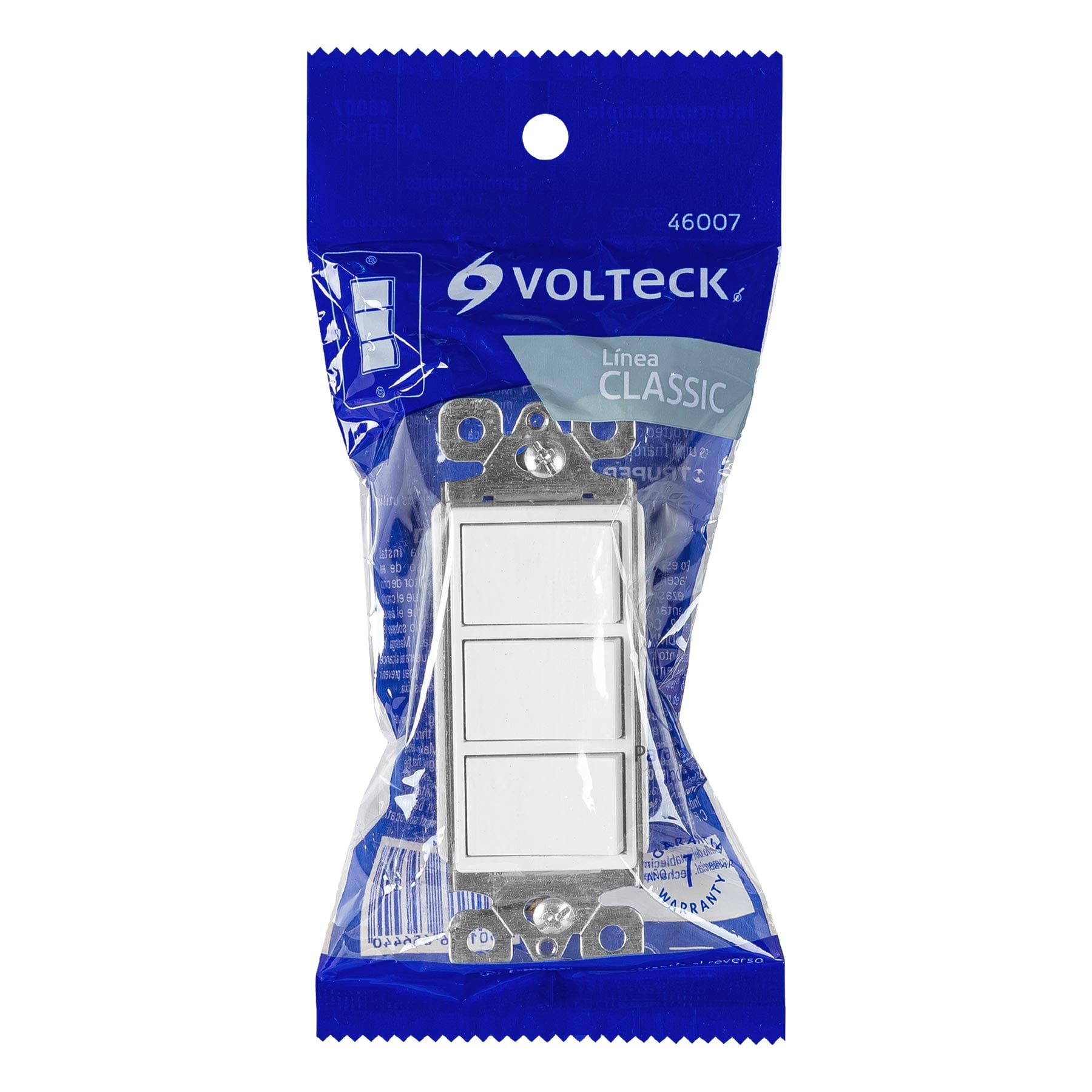 Interruptor triple, línea Classic, Volteck | APTR-CL | 46007