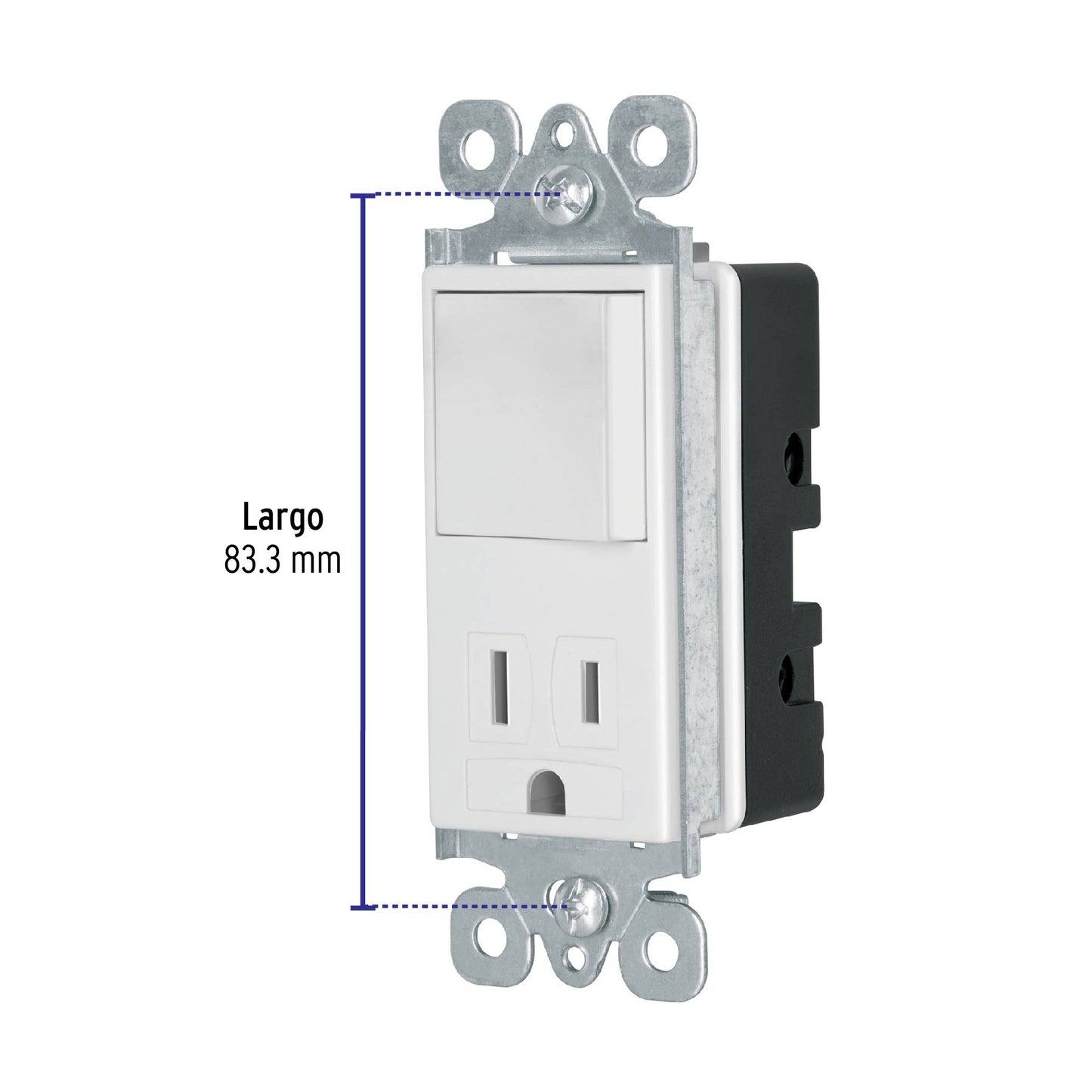 Interruptor-contacto, 2 polos + tierra, Classic, Volteck | COAP-CL | 46008