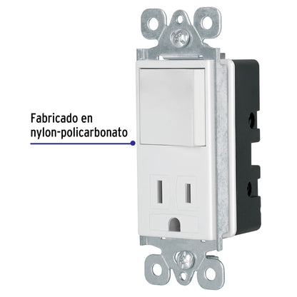 Interruptor-contacto, 2 polos + tierra, Classic, Volteck | COAP-CL | 46008