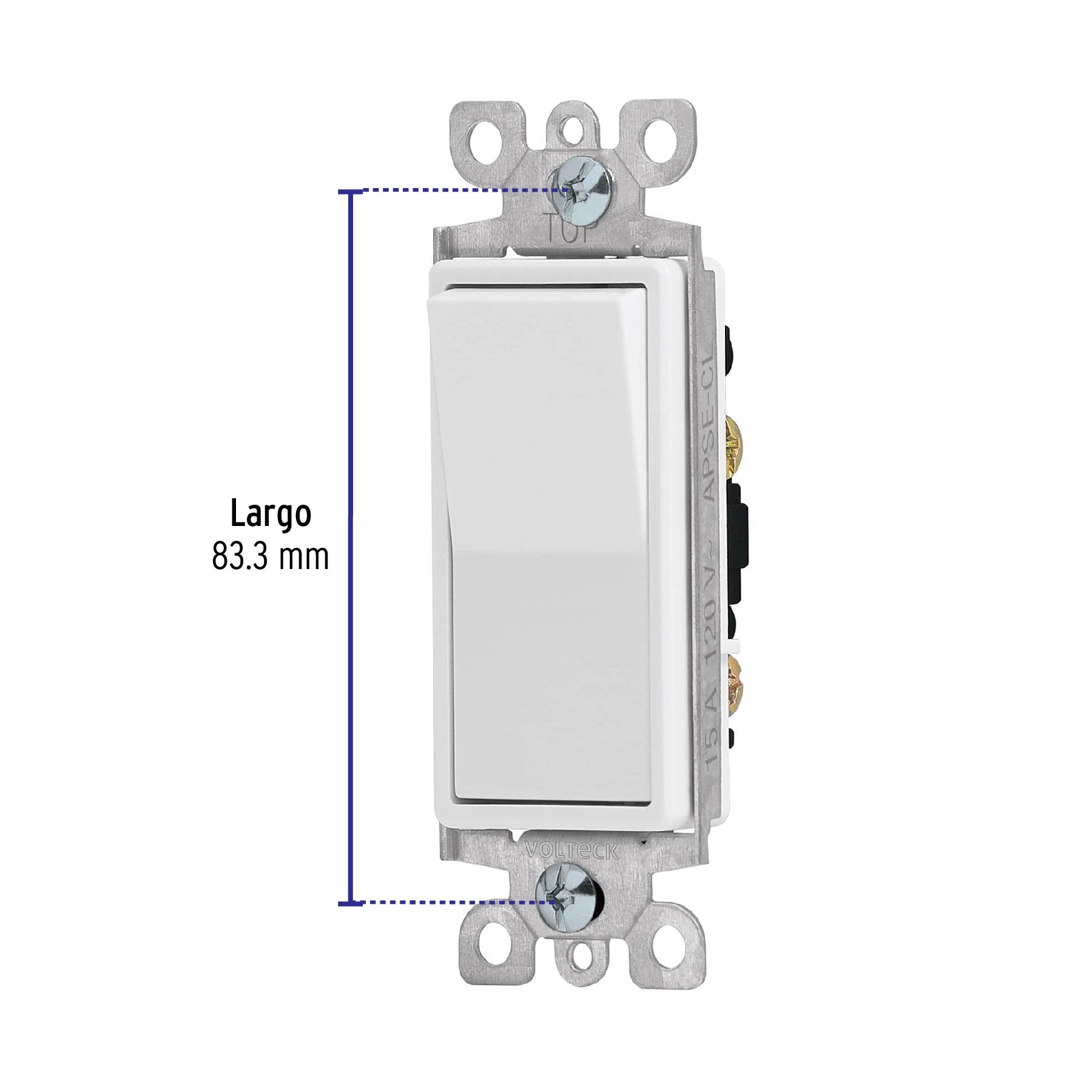 Interruptor de tres vías, línea Classic, Volteck | APSE-ECL | 46009