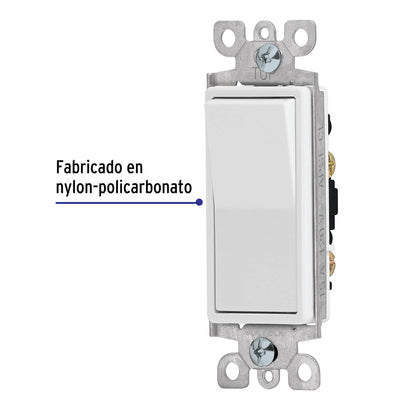 Interruptor de tres vías, línea Classic, Volteck | APSE-ECL | 46009
