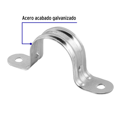 Bolsa c/5 abrazaderas tipo omega 1-1/4' p/tubo pared delgada | AO-114 | 46030
