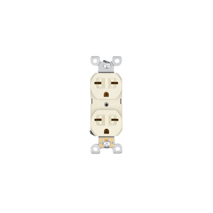 Contacto dúplex, cara de chino, Standard, marfil, Volteck | CODO-CHS | 46104