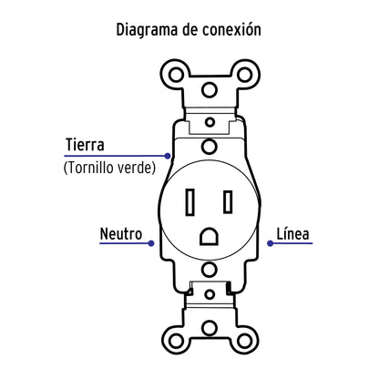 Contacto sencillo, 2 polos 3 hilos, Standard, marfil | COSE-S | 46109