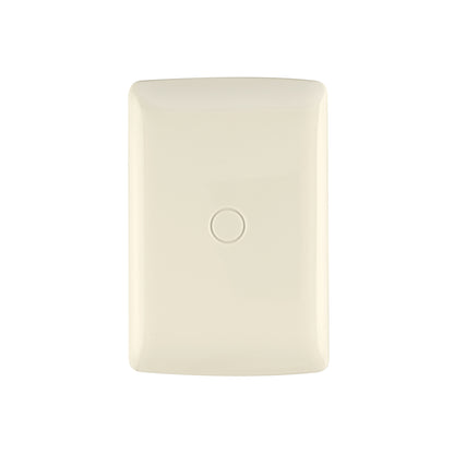 Placa de ABS ciega, línea Italiana, color marfil, Volteck | PPC-I | 46144
