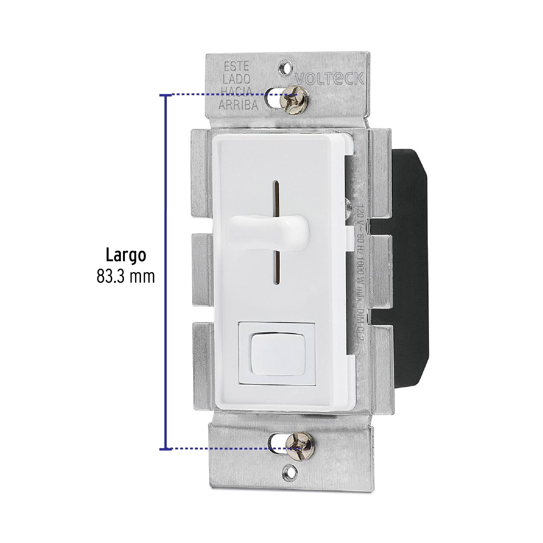 Atenuador de Luz deslizable con interruptor, línea Classic | DIM-CL2 | 46301
