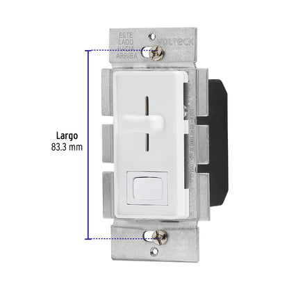 Atenuador de Luz deslizable con interruptor, línea Classic | DIM-CL2 | 46301