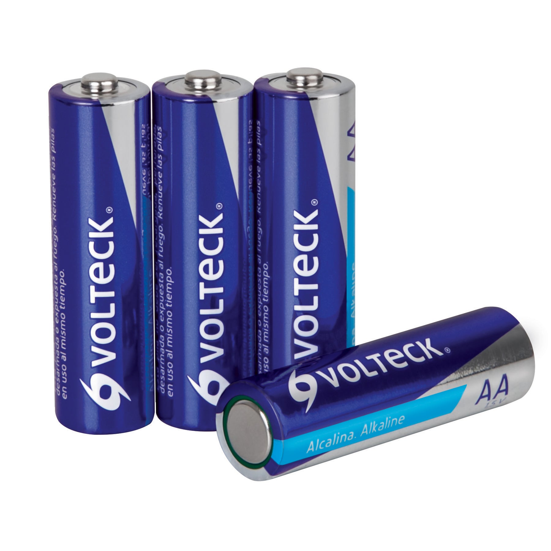 Blíster con 4 pilas alcalinas AA, VOLTECK | AL-AA | 46315