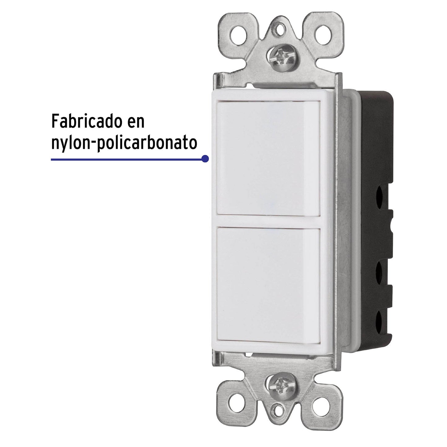 Interruptor dúplex, 1 sencillo y 1 de 3 vías, línea Classic | APDO-CLP | 46337