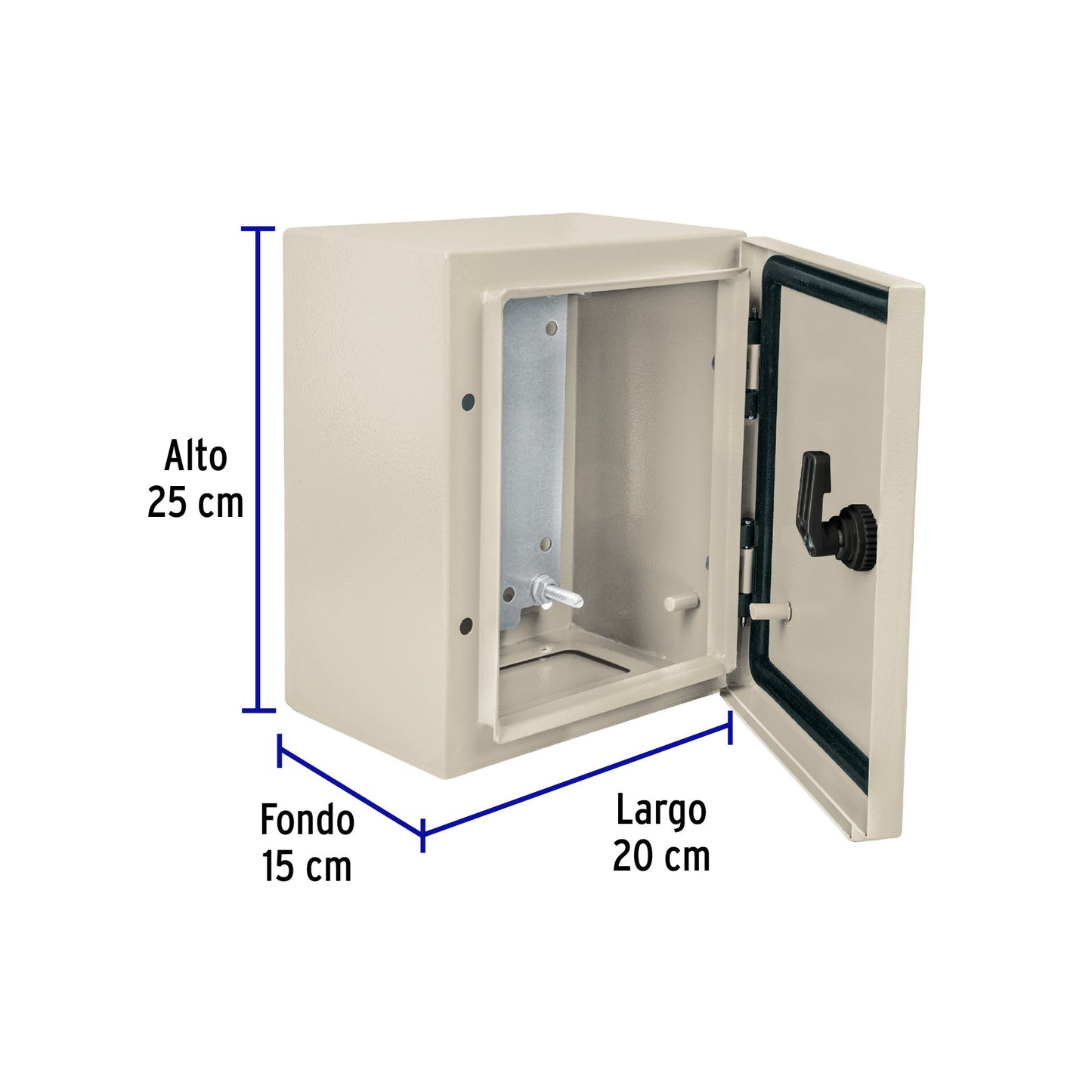 Gabinete metálico, 250 x 200 mm, VOLTECK | GAME-2520 | 46380