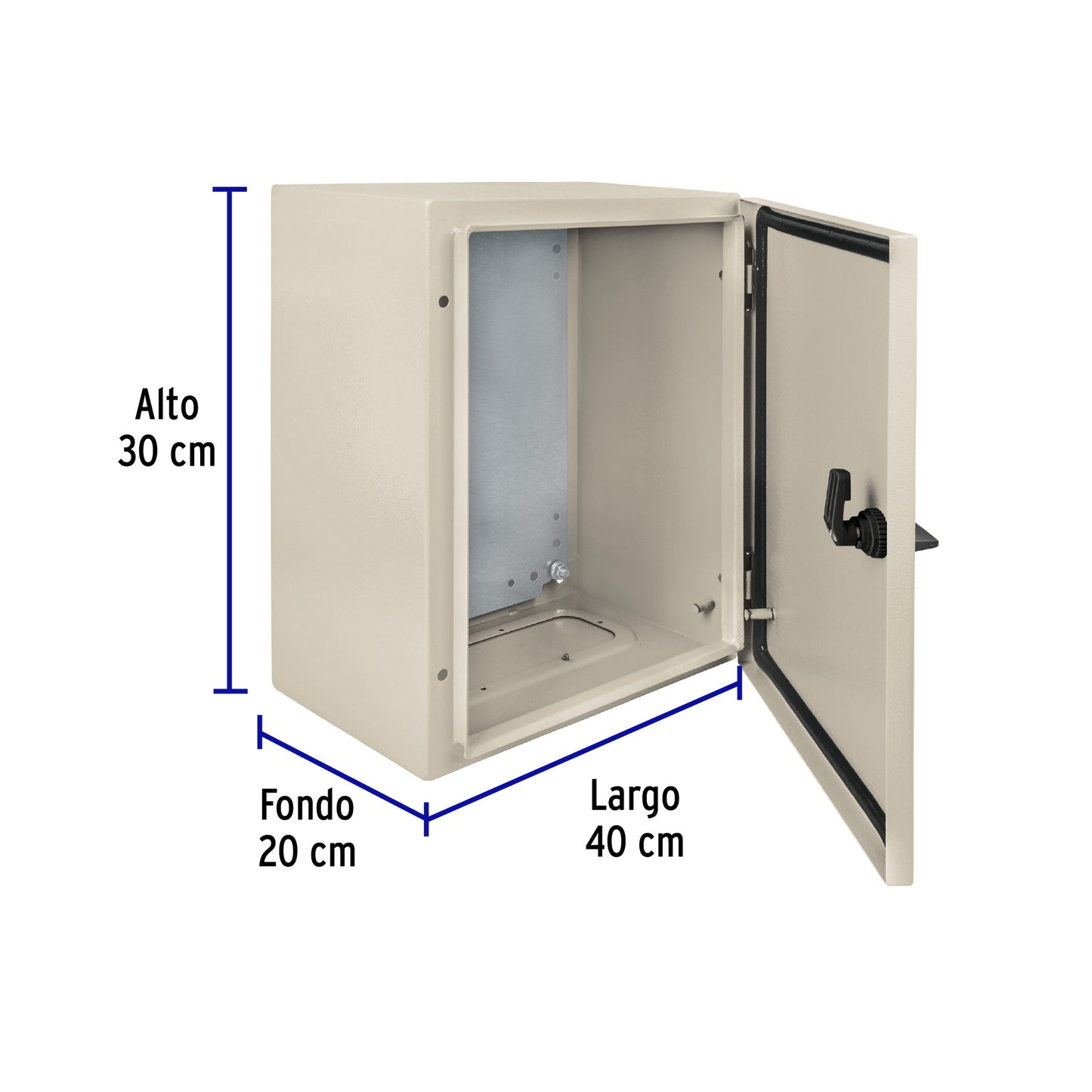 Gabinete metálico, 400 x 300 mm, VOLTECK | GAME-4030 | 46383