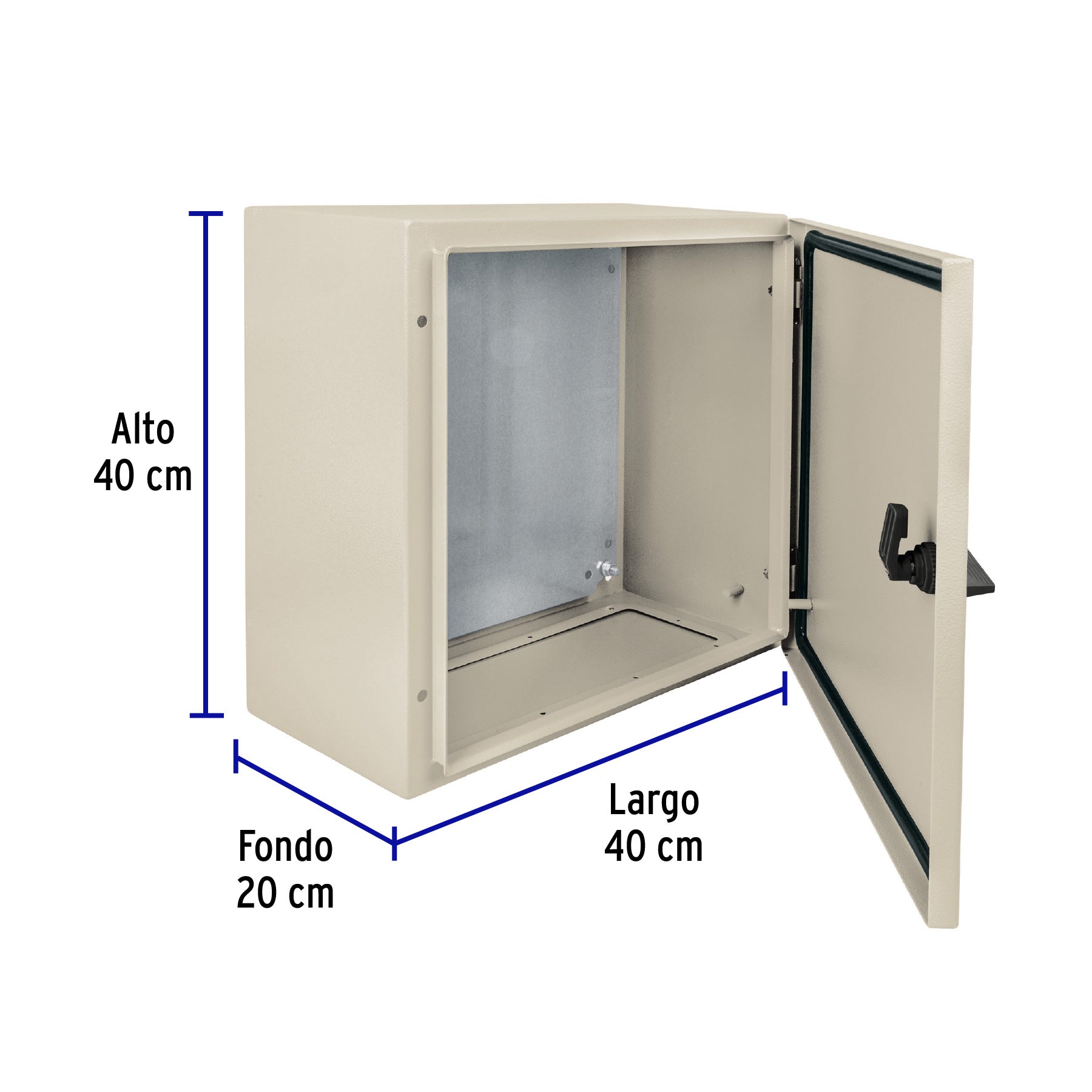 Gabinete metálico, 400 x 400 mm, VOLTECK | GAME-4040 | 46384