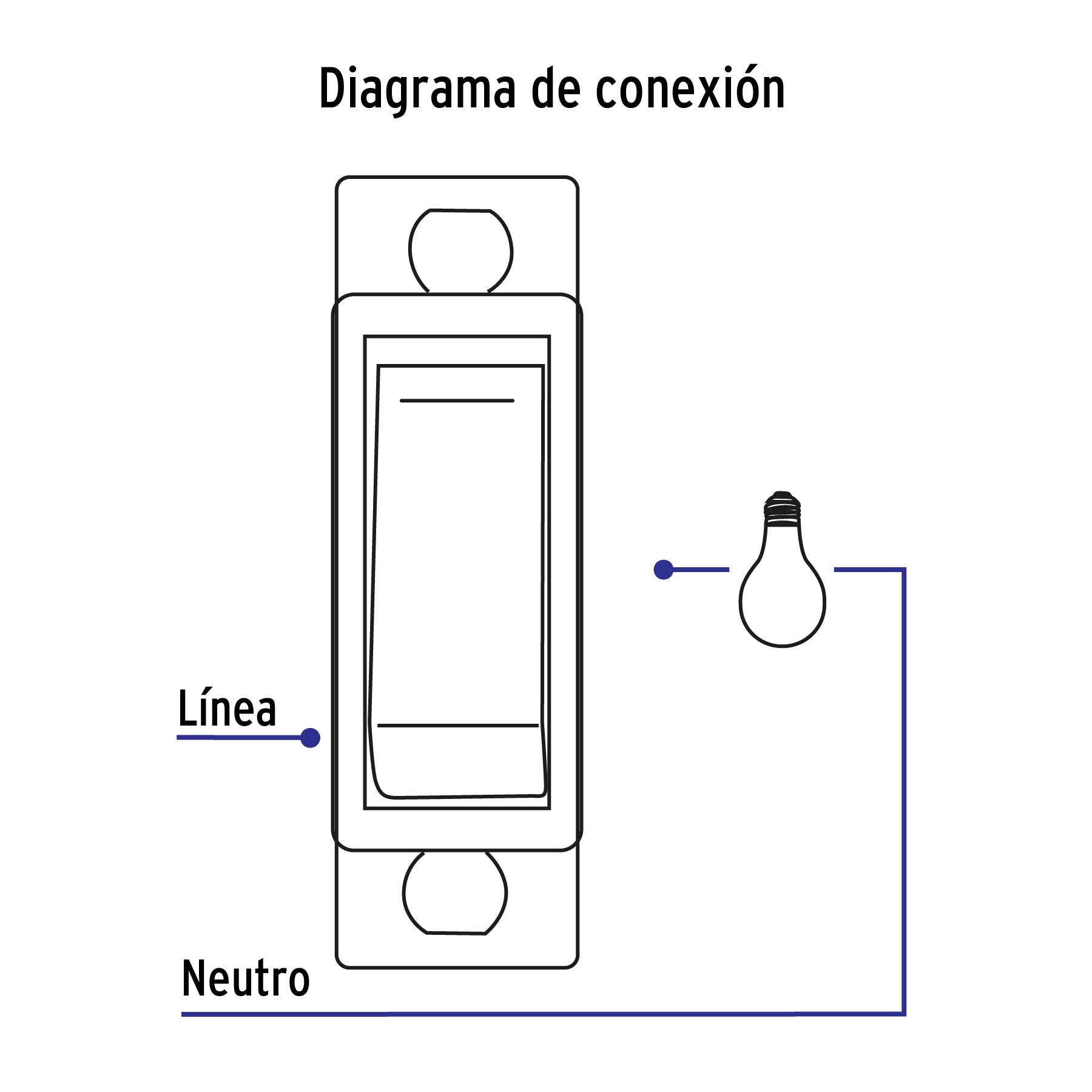 Placa armada con interruptor sencillo, línea Económica | PA-APSE-E | 46386