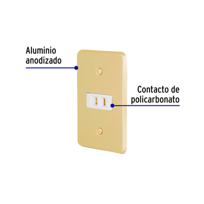 Placa armada con contacto polarizado, línea Económica | PA-CO-E | 46387
