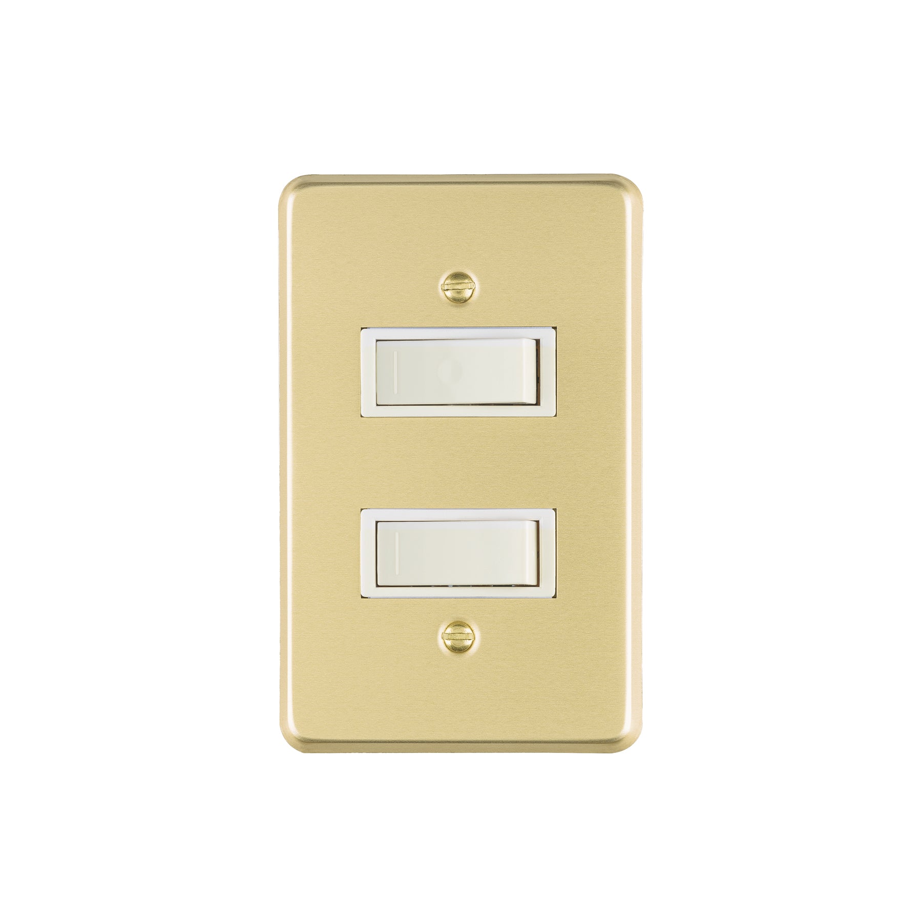 Placa armada 2 interruptores sencillos, línea Económica | PA-APDO-E | 46389