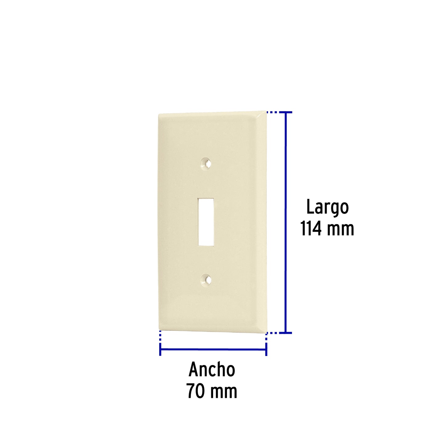 Placa de ABS para interruptor vertical, Standard, marfil | PPAP-S | 46415