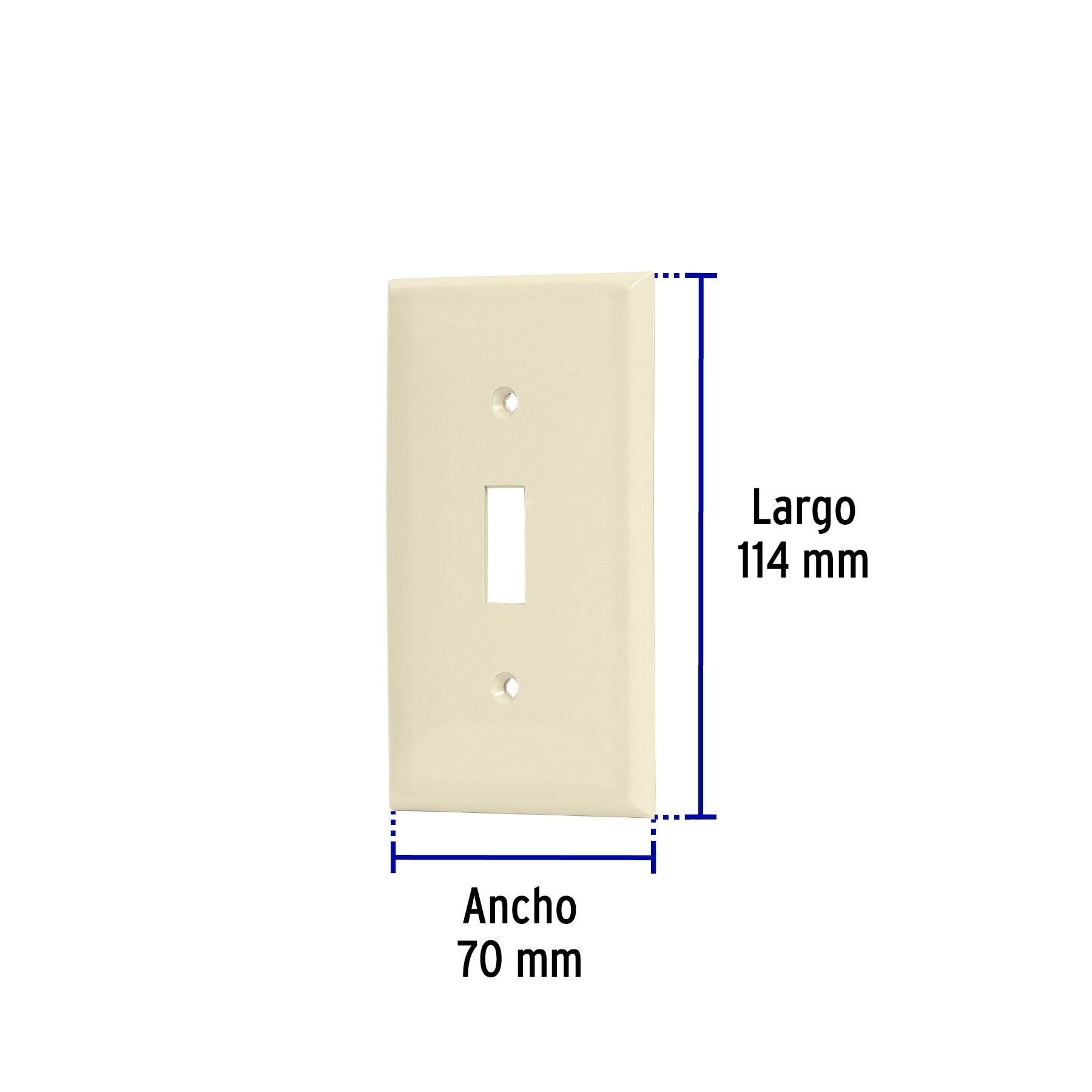 Placa de ABS para interruptor vertical, Standard, marfil | PPAP-S | 46415