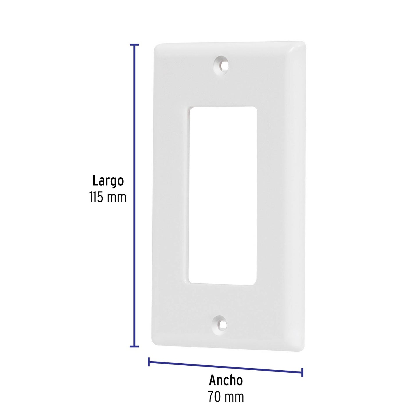 Placa 1 ventana, de policarbonato, línea Classic, Volteck | PPSE-CL | 46418