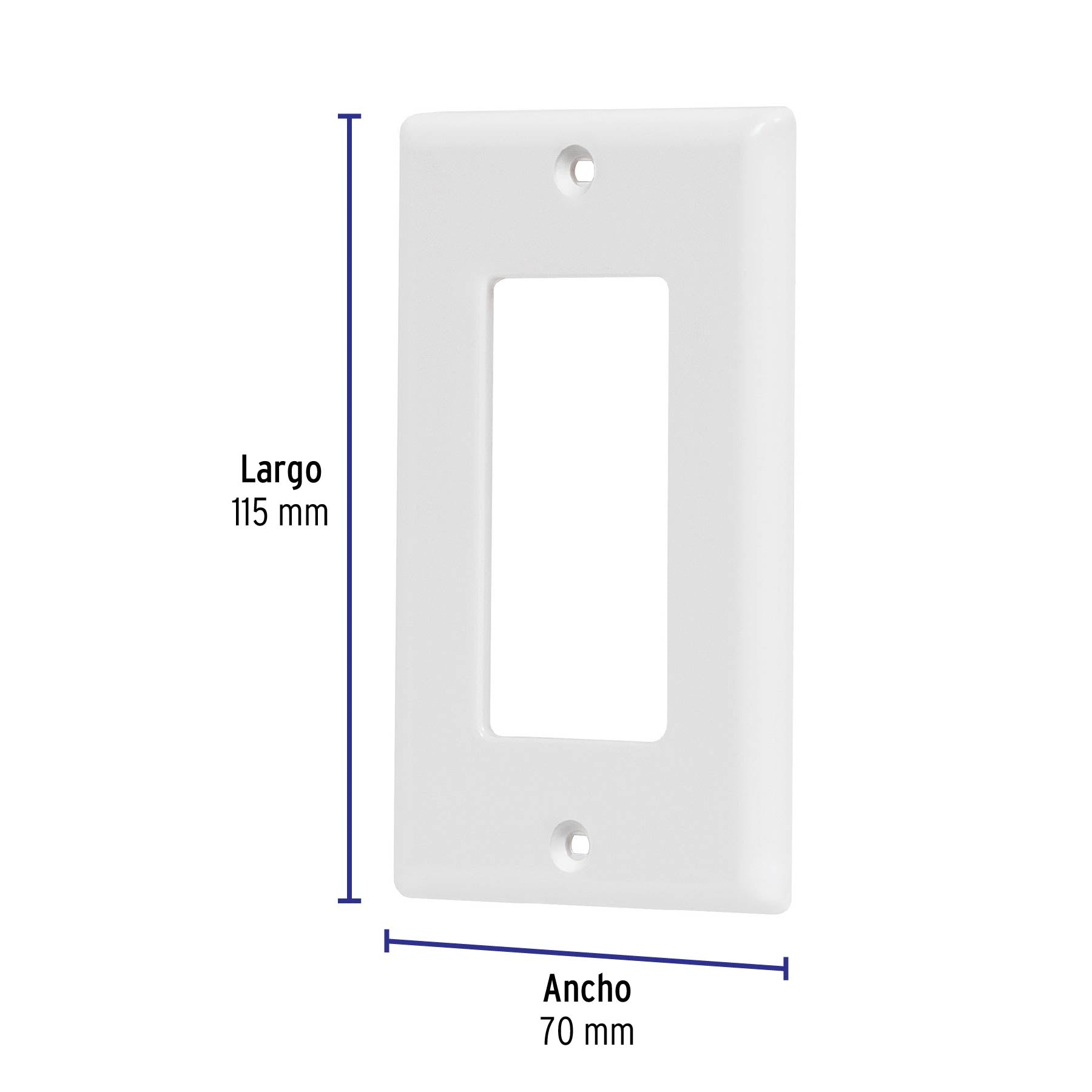 Placa 1 ventana, de policarbonato, línea Classic, Volteck | PPSE-CL | 46418