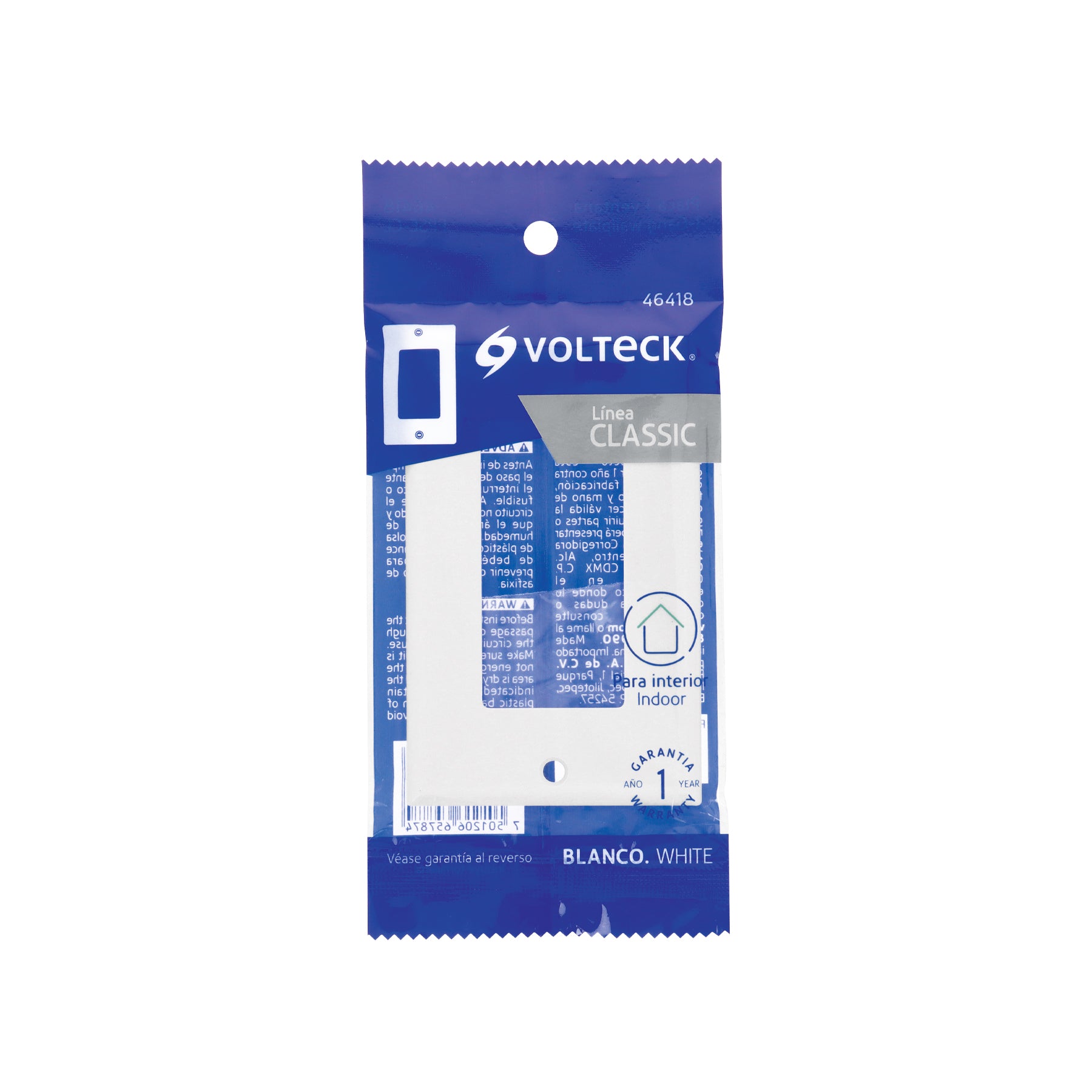 Placa 1 ventana, de policarbonato, línea Classic, Volteck | PPSE-CL | 46418