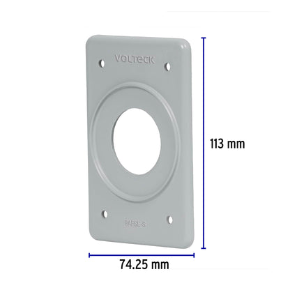 Placa para intemperie tipo FS, sencilla, de sobreponer | PAFSE-S | 46431