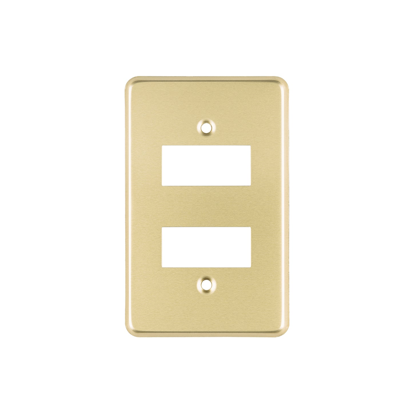Placa 2 módulos, de aluminio, línea Económica, Volteck | PADO-E | 46436