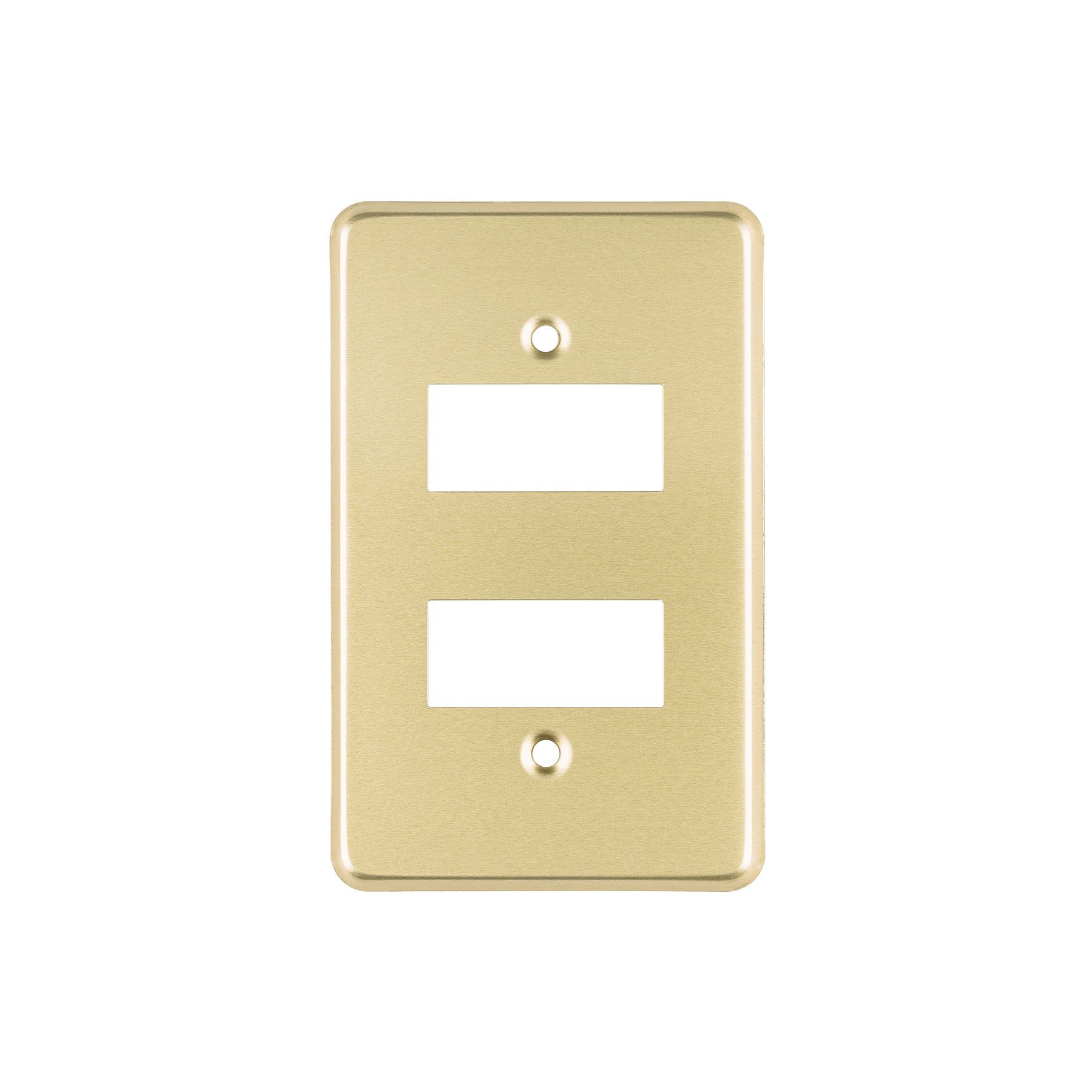 Placa 2 módulos, de aluminio, línea Económica, Volteck | PADO-E | 46436