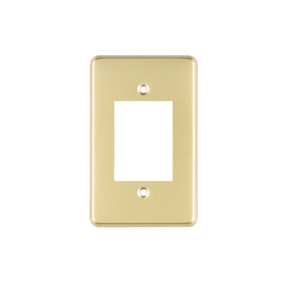 Placa 3 módulos, de aluminio, línea Económica, Volteck | PATR-E | 46437