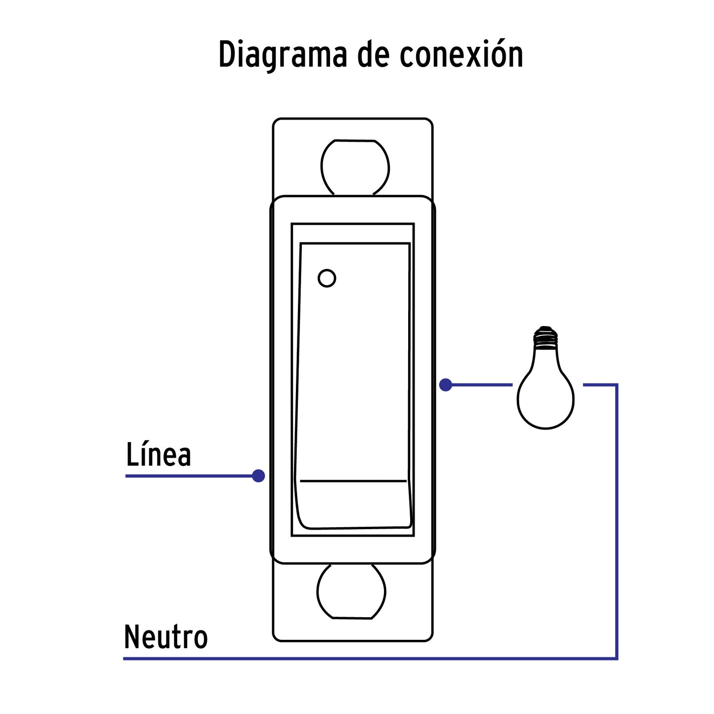 Interruptor sencillo, línea Económica, Volteck | APSE-E | 46439