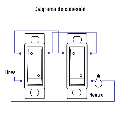 Interruptor de 3 vías, línea Económica, Volteck | APSE-EE | 46440