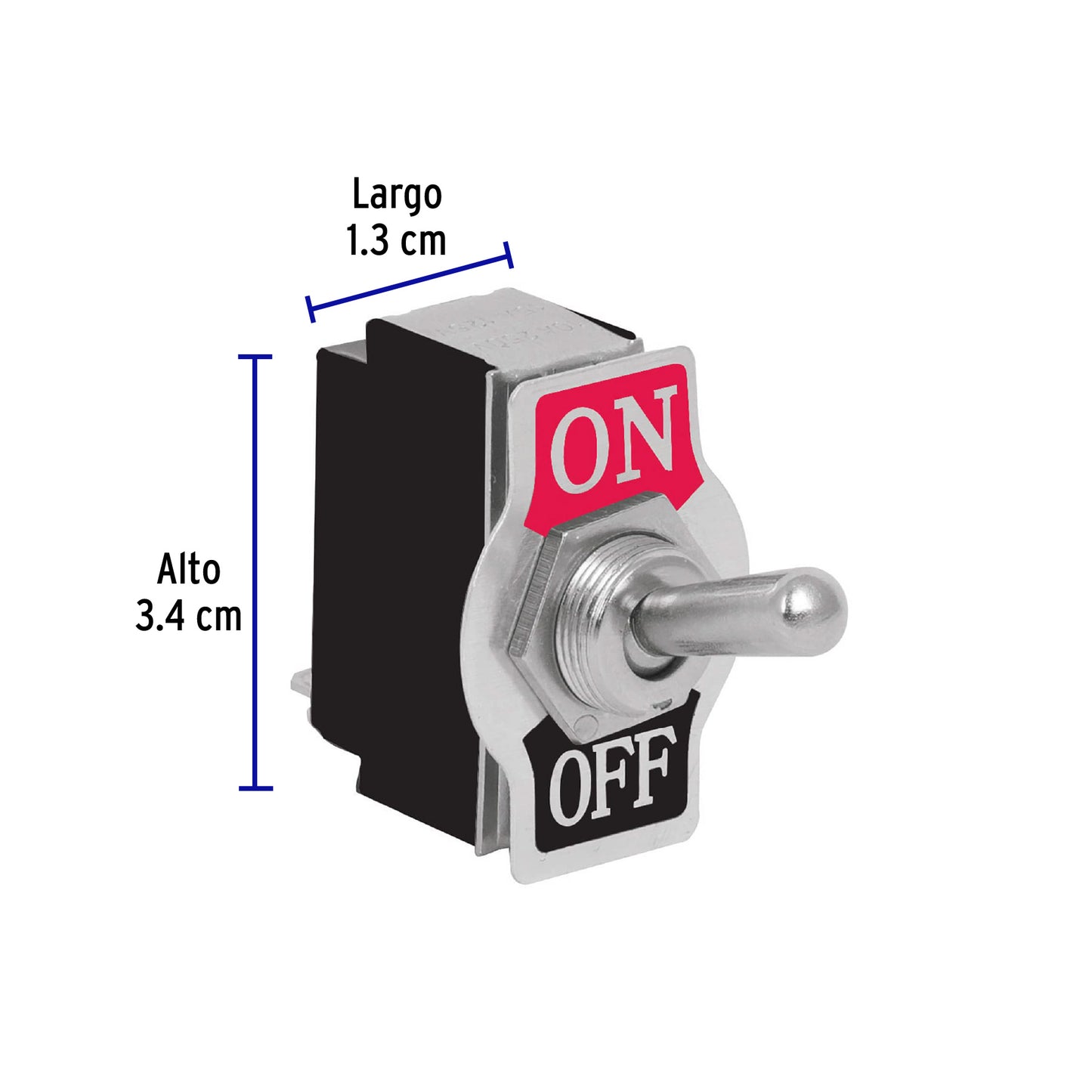 Interruptor de palanca, 2 tornillos, Volteck | APAL-2 | 46442