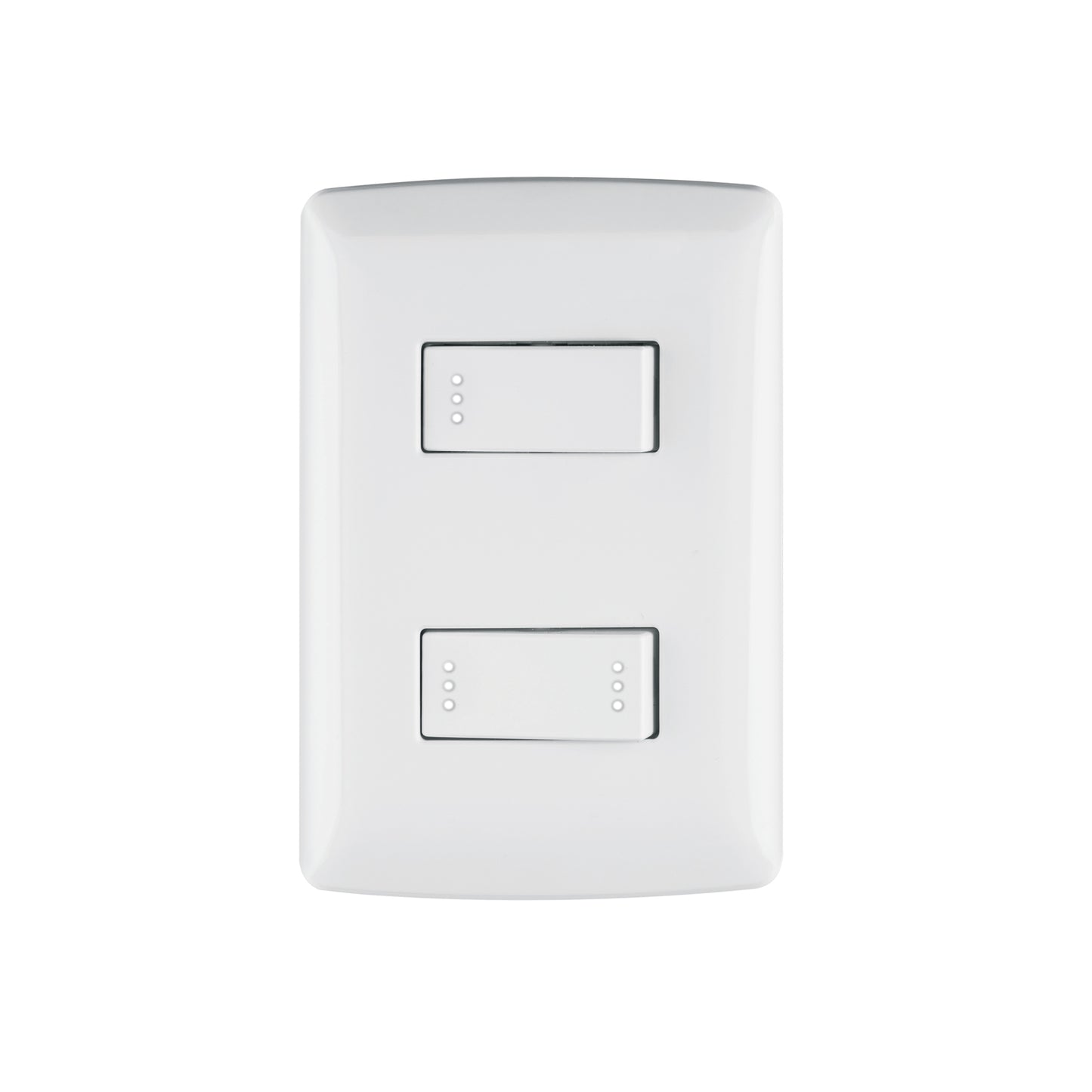 Placa armada 1 interruptor 1 escalera,blanco, línea Italiana | PA-APDO-EIB | 46462