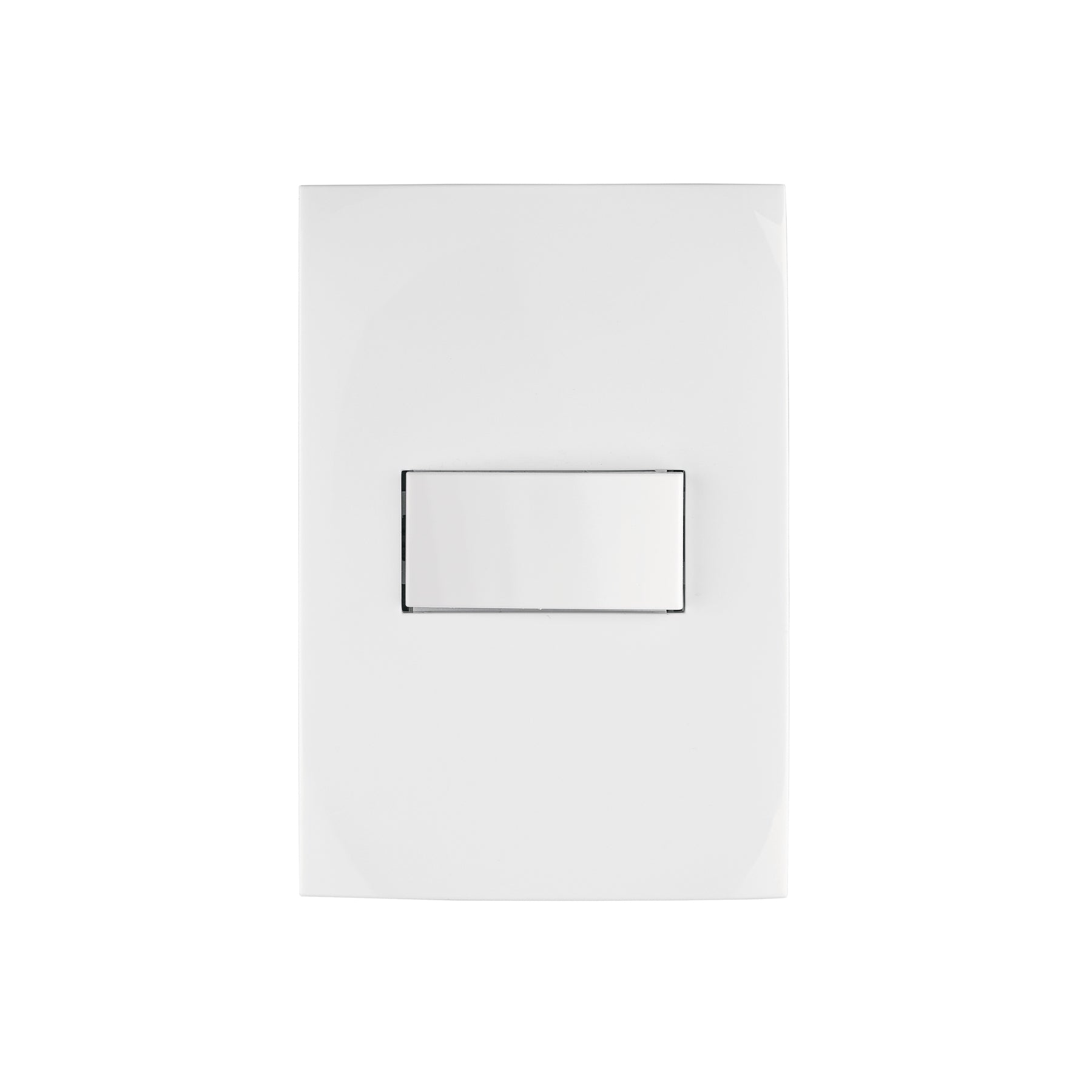 Placa armada con interruptor sencillo, línea Oslo, blanco | PA-APSE-OB | 46492
