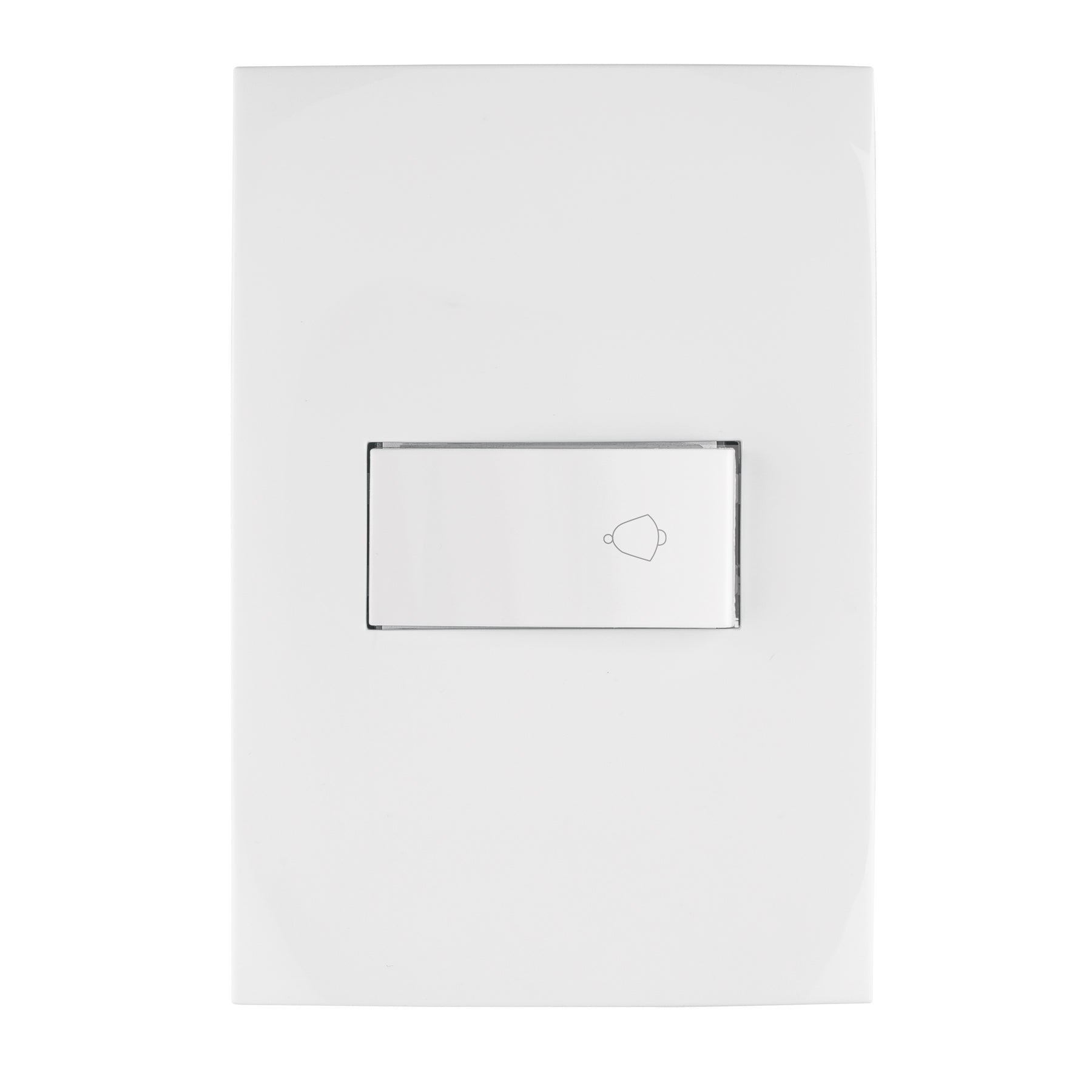 Placa armada con timbre, línea Oslo, color blanco, Volteck | PA-TI-OB | 46498