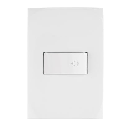 Placa armada con timbre, línea Oslo, color blanco, Volteck | PA-TI-OB | 46498