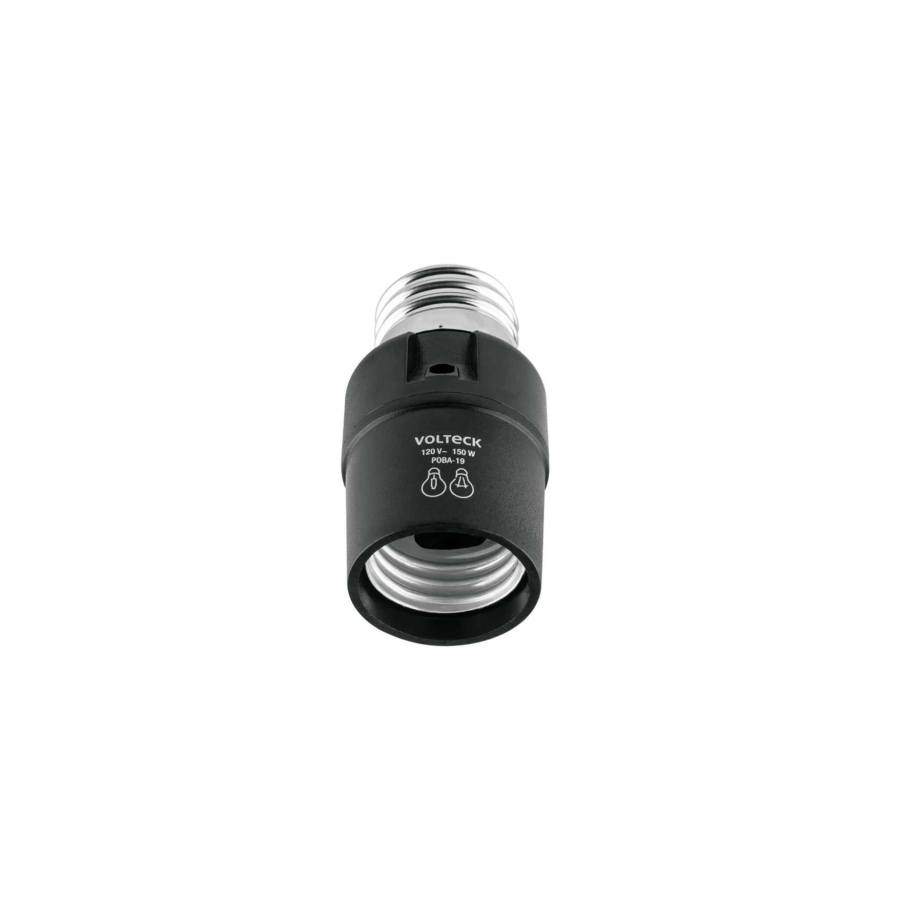 Portalámpara de PVC, con sensor de luz, Volteck | POBA-19 | 46516