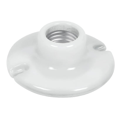 Portalámpara de porcelana, 3-1/2', redonda, Volteck | POPO-15 | 46523