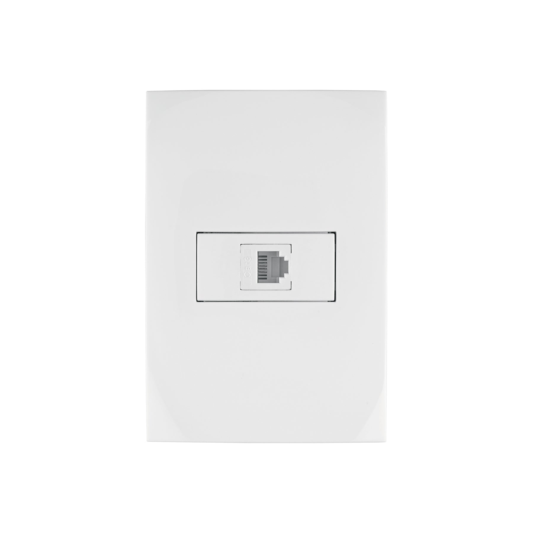 Placa armada con entrada para teléfono, línea Oslo, blanco | PA-TE-OB | 46541