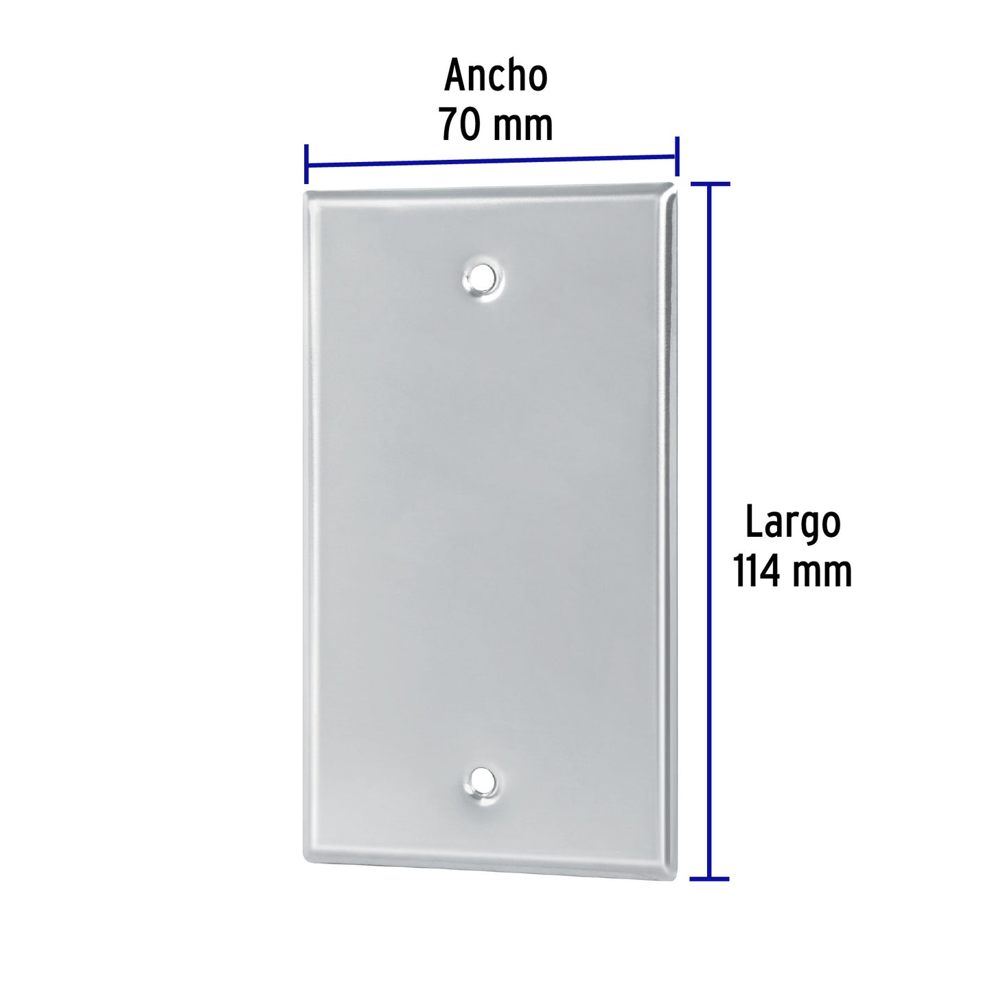 Placa de Acero Inoxidable ciega, Línea Standard | PICI-S | 46548