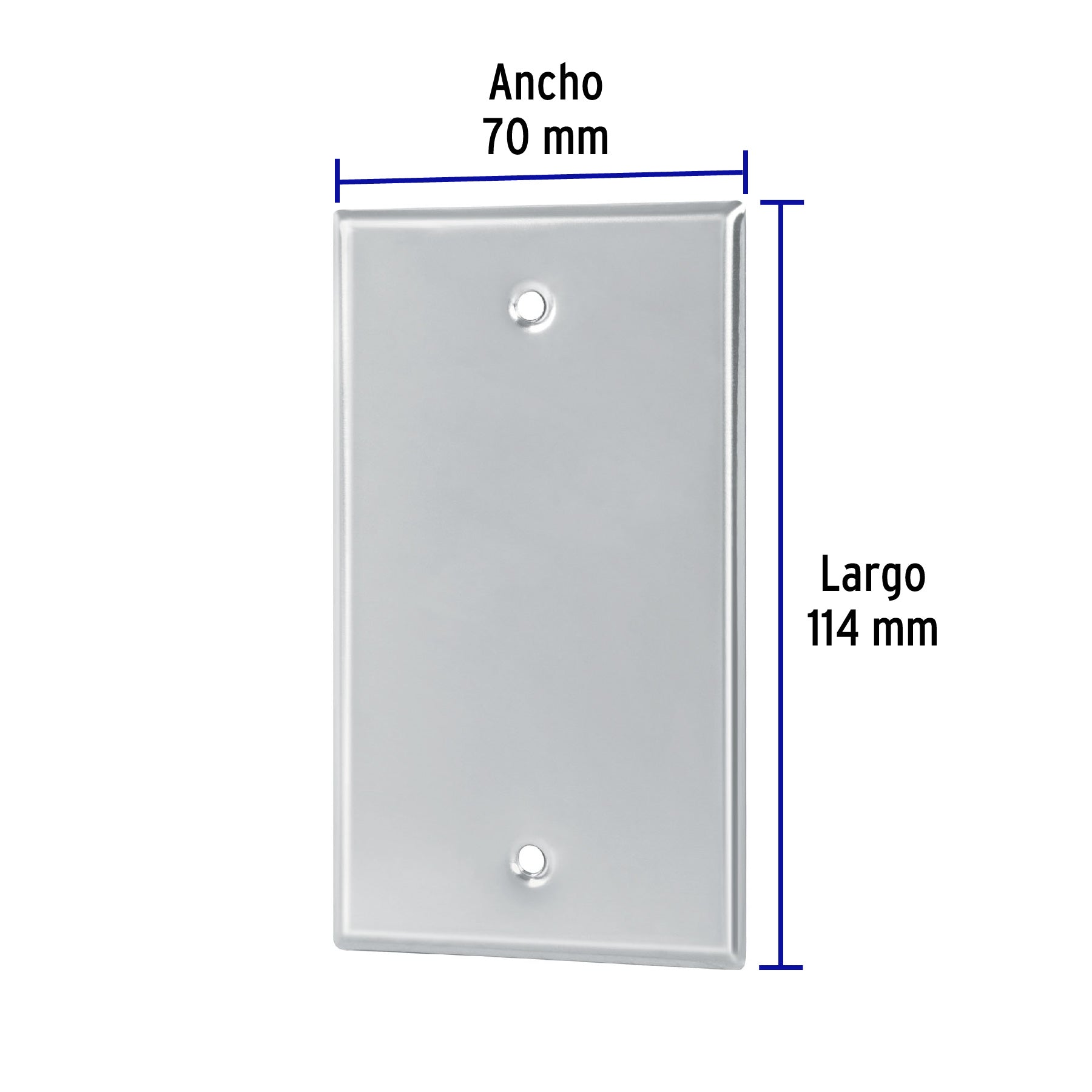 Placa de Acero Inoxidable ciega, Línea Standard | PICI-S | 46548