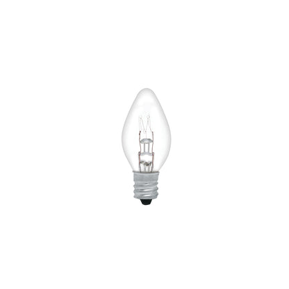 Caja con 50 focos incandescentes transparentes base E12 7.5W | FI-50T | 46823