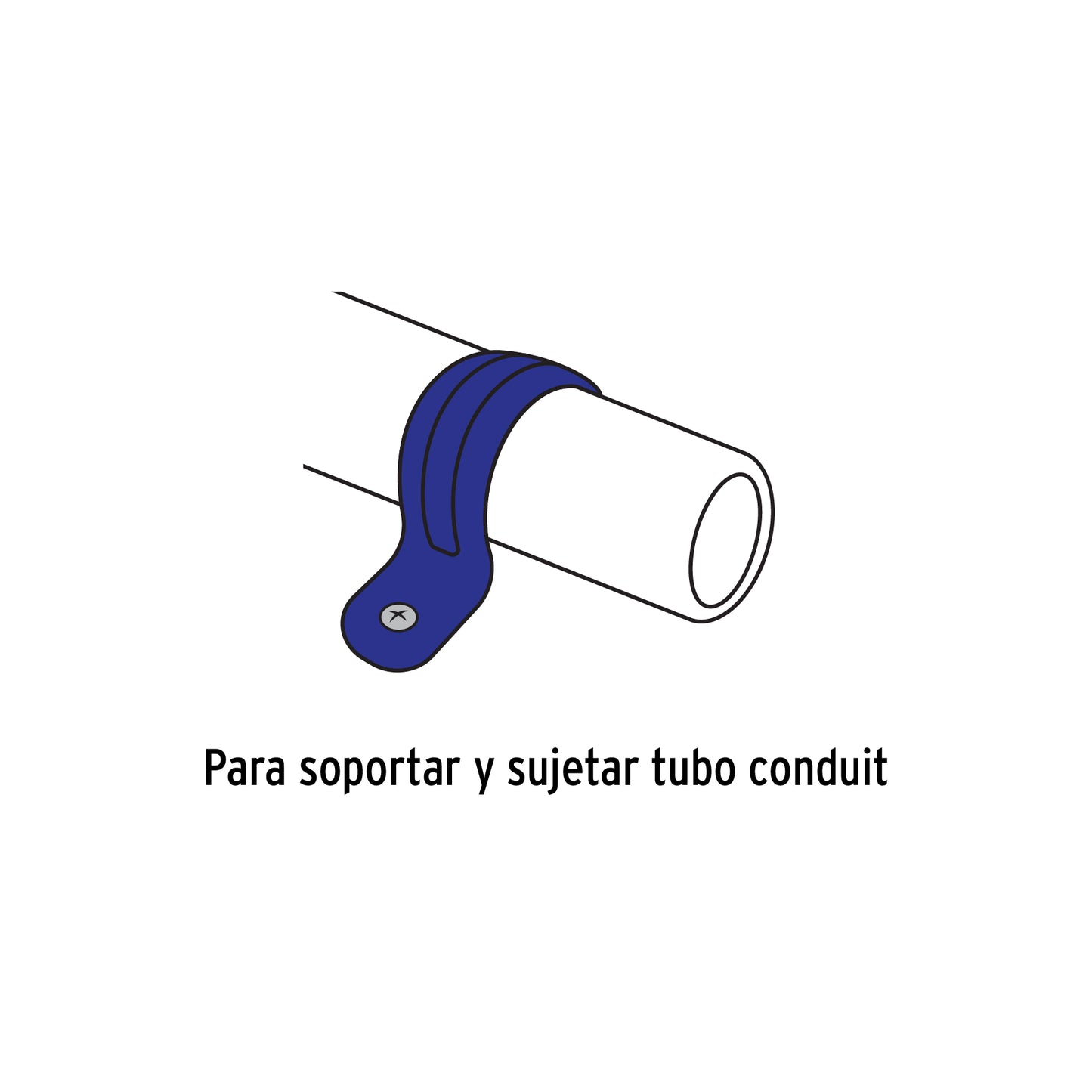 Bolsa c/10 abrazaderas tipo uña 1/2' p/tubo pared delgada | AU-1/2 | 46920