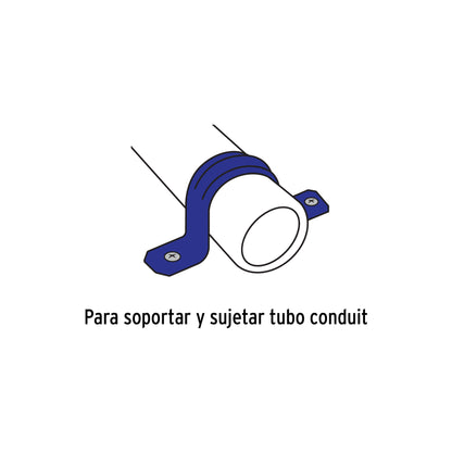 Bolsa c/10 abrazaderas tipo omega 1/2' p/tubo pared delgada | AO-1/2 | 46923