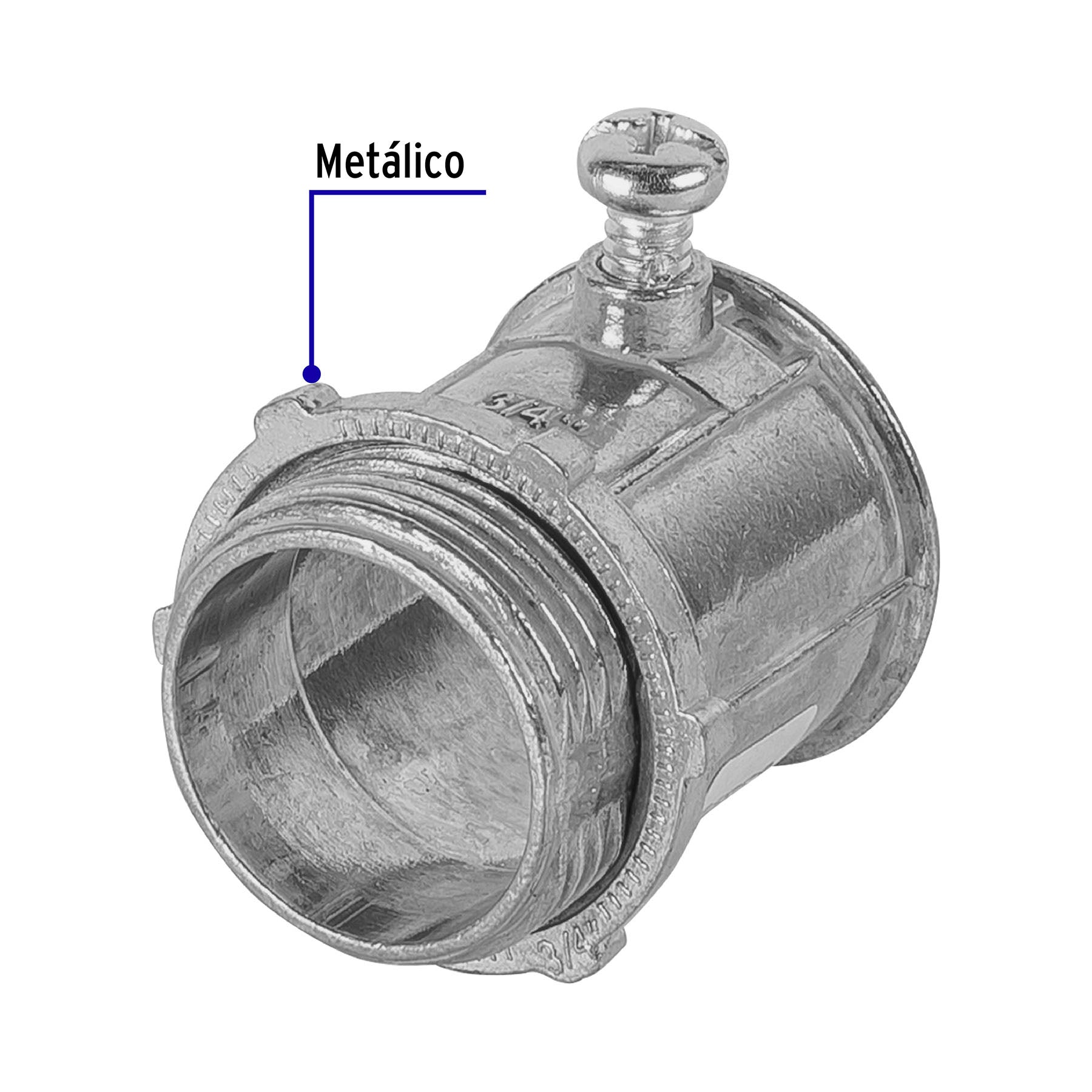 Conector conduit 3/4', Volteck | CONCO-3/4 | 46951