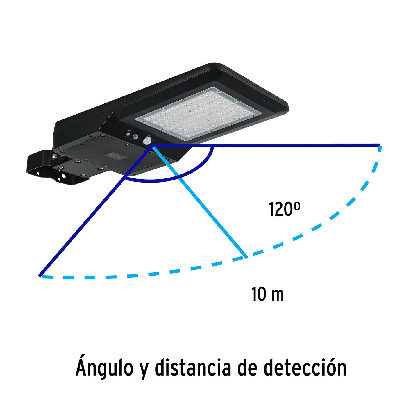 Luminario suburbano solar LED 40 W 6500 K con control remoto | SUB-903L | 46959